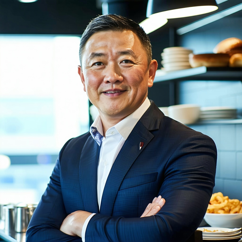 Chief executive at corporate office of global restaurant chain headquarters